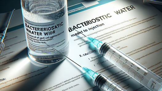 Agua bacteriostática para inyección en protocolos de recomposición agresiva