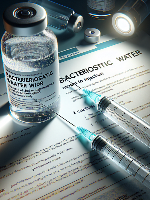 Agua bacteriostática para inyección en protocolos de recomposición agresiva