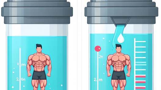 Cuánto líquido se retiene usando Preparativos para ganar masa muscular
