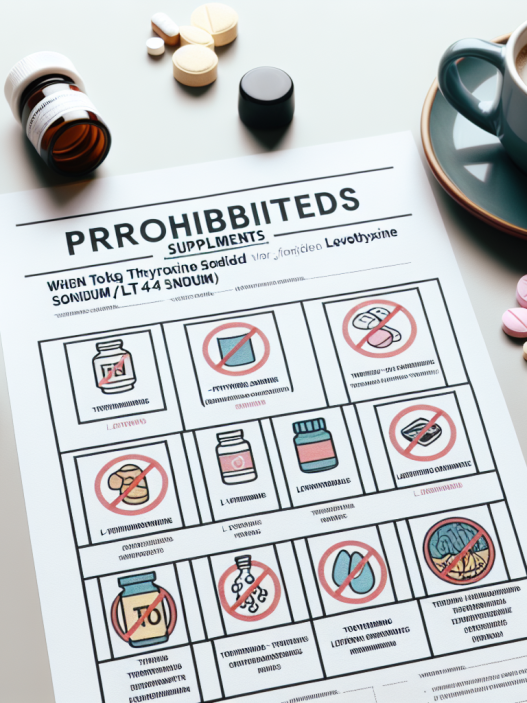 Suplementos prohibidos con L-Thyroxine Sodium/Levothyroxine Sodium (LT4 sodium)