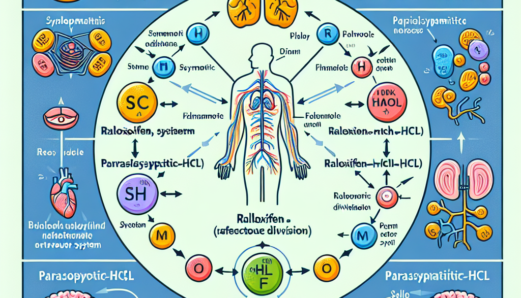 Cómo afecta Raloxifen-HCl al sistema nervioso autónomo
