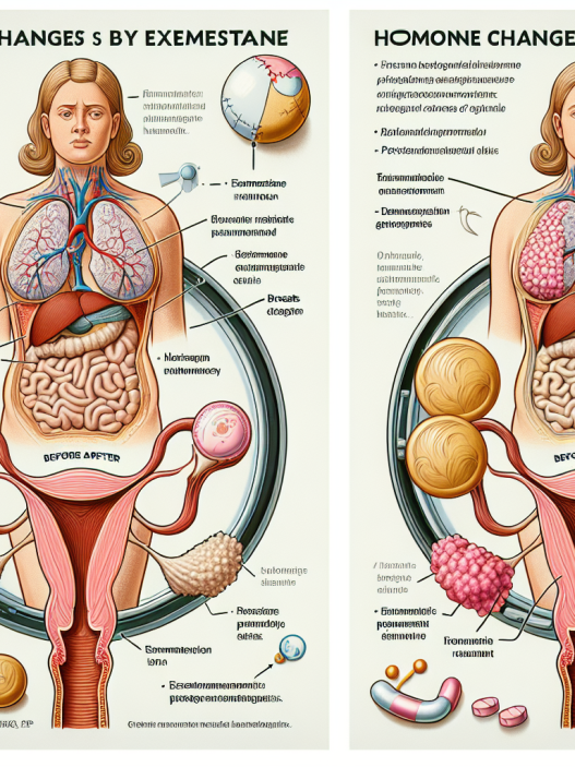 Qué cambios hormonales provoca Exemestane